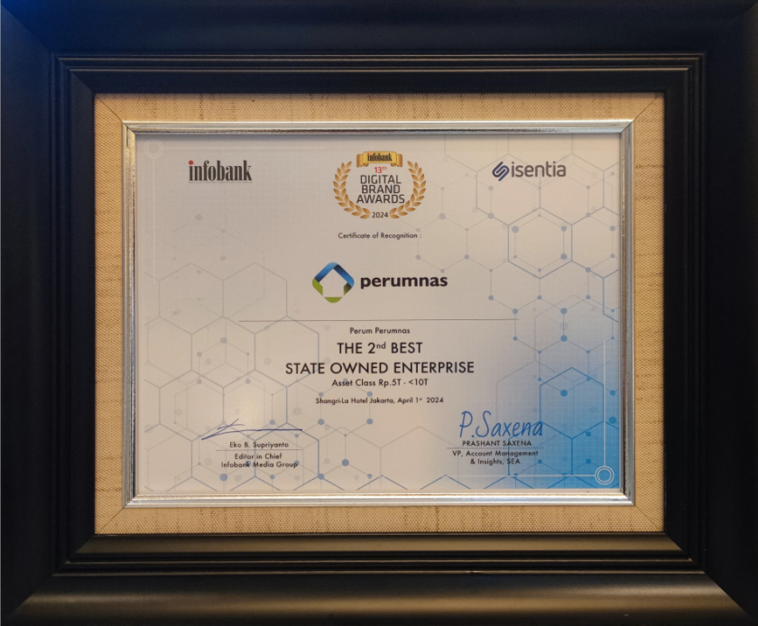 Peringkat 2 Corporate Brand kategori The 2nd Best BUMN 2024